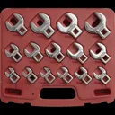 Sealey 15 Piece 3/8" Drive Crow Foot Spanner Set Metric - 3/8"