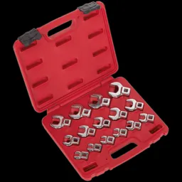 Sealey 15 Piece 3/8" Drive Crow Foot Spanner Set Metric - 3/8"