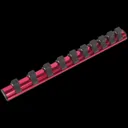 Sealey 1/2" Drive Magnetic Socket Retaining Rail 10 Clips - 1/2"