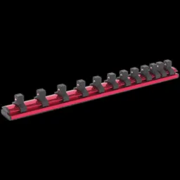 Sealey 3/8" Drive Magnetic Socket Retaining Rail 12 Clips - 3/8"