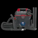 Sealey GV180WM Wall Mount Remote Control Wet and Dry Vacuum Cleaner - 240v