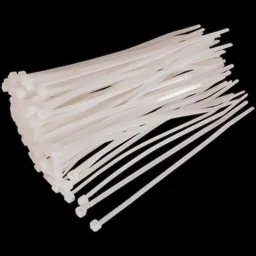 Sealey White Cable Ties - 150mm, 3.6mm