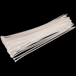 Sealey White Cable Ties - 380mm, 4.8mm