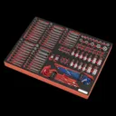Sealey TBTP07 177 Piece Screwdriver Bit and Socket Set in Module Tray - 1/4"