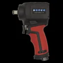 Sealey SA6002S Stubby Twin Hammer Air Impact Wrench 1/2" Drive