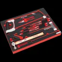 Sealey 13 Piece Hacksaw, Hammer and Punch Set in Module Tray for AP24 Tool Chests