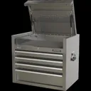 Sealey Premier 4 Drawer Stainless Steel Tool Chest - Stainless Steel