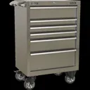 Sealey Premier 6 Drawer Stainless Steel Roller Cabinet - Stainless Steel