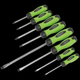 Sealey 8 Piece Hi Vis Hammer Through Screwdriver Set