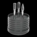 Sealey 3 Piece Tungsten Carbide Rotary Burr Set