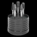Sealey 5 Piece Tungsten Carbide Rotary Burr Set