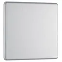 Colours Brushed steel effect 1 gang Single Blanking plate