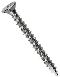 Turbo Silver Zinc-plated Carbon steel Screw (Dia)4mm (L)40mm, Pack of 200