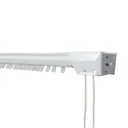 Corded White Extendable Curtain track, (L)3m