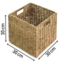 8L Seagrass Foldable Storage basket (H)300mm (W)300mm