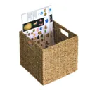 8L Seagrass Foldable Storage basket (H)300mm (W)300mm