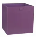 Mixxit Purple 29.7L Non-woven fabric & polyester (PES) Foldable Storage basket (H)310mm (W)310mm