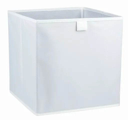 Mixxit White 29.7L Non-woven fabric & polyester (PES) Foldable Storage basket (H)310mm (W)310mm