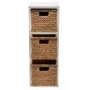 Form Baya Brown & white 9L Iron & seagrass Tower unit