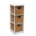 Form Baya Brown & white 9L Iron & seagrass Tower unit