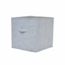 Mixxit Grey 27L Cardboard & polyester (PES) Foldable Storage basket (H)310mm (W)310mm