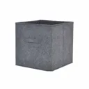 Mixxit Anthracite 27L Cardboard & polyester (PES) Foldable Storage basket (H)310mm (W)310mm