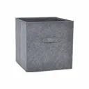 Mixxit Anthracite 27L Cardboard & polyester (PES) Foldable Storage basket (H)310mm (W)310mm