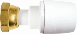 PolyMax Straight Tap Connector  15mm x 1/2" White   MAX715