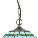 Classic Tiffany-style Dragonfly hanging light