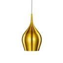 Vibrant hanging light Ø 12 cm, gold