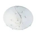 Flush Flower glass ceiling light, Ø 30cm