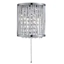 Elise wall light with sparkling hanging elements