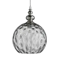 Indiana hanging light of antique design, silver