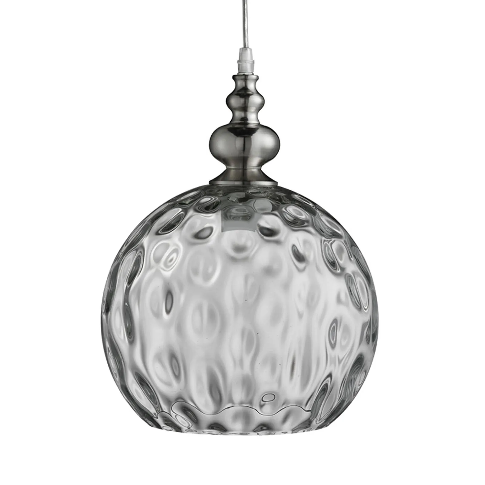 Indiana hanging light of antique design, silver