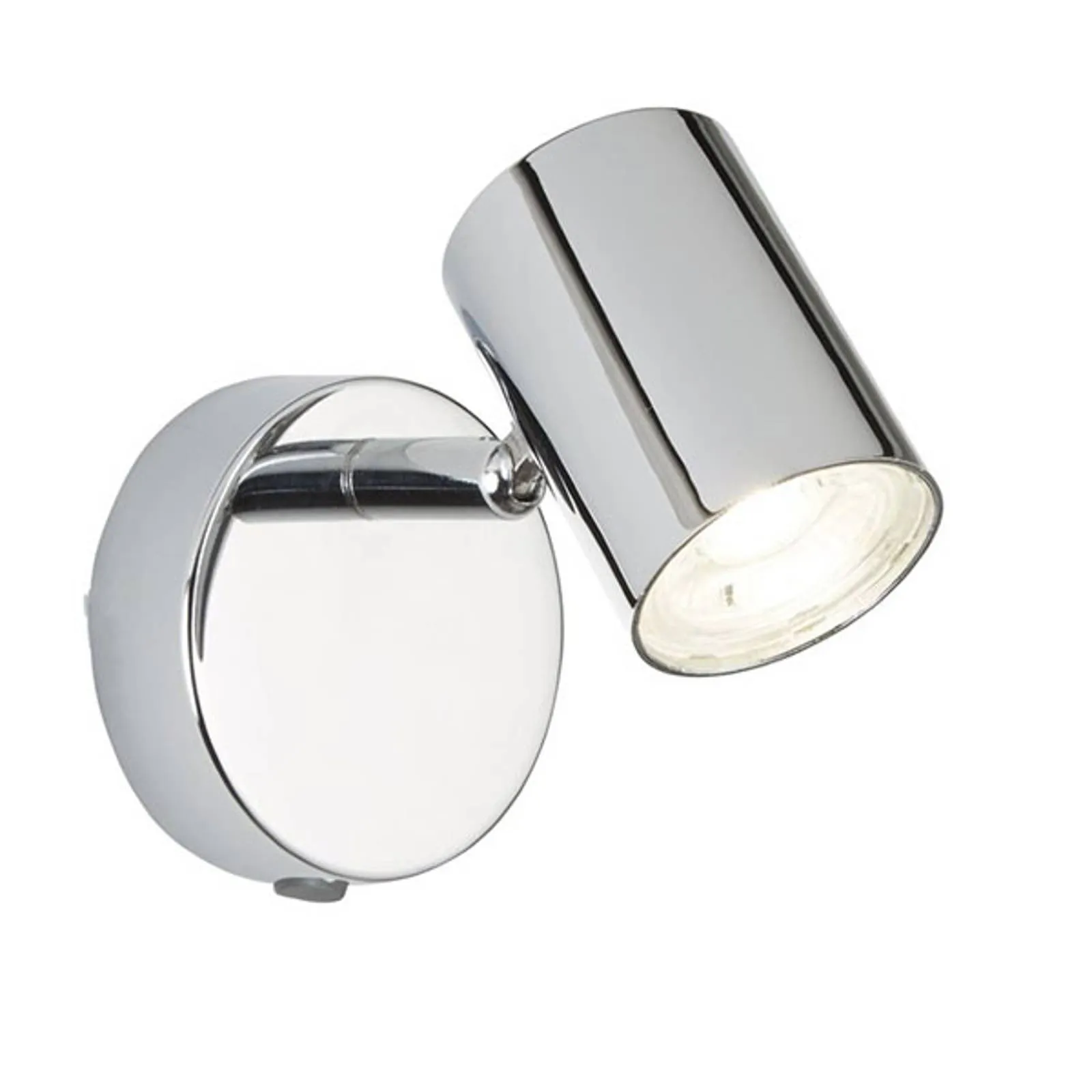 Rollo LED wall spotlight, chrome with a switch