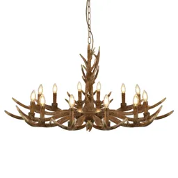 Stag chandelier in the form of antlers, 12-bulb