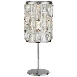 Bijou table lamp with crystals