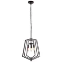 Slinky hanging light, 3-bulb, black, Ø 35 cm