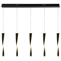 Paddle LED hanging light, five-bulb