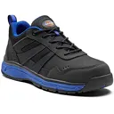 Dickies Mens Emerson Safety Trainers - Black / Royal Blue, Size 7