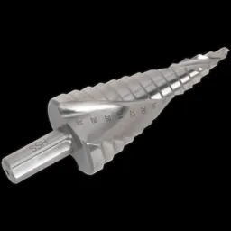 Sealey Spiral Fluted HSS Step Drill Bit - 4mm - 30mm