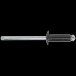 Sealey Black Aluminium Rivets - 4mm, 10mm, Pack of 200