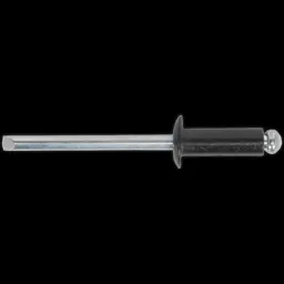 Sealey Black Aluminium Rivets - 4.8mm, 14mm, Pack of 200
