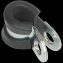 Sealey Pipe Clip Rubber Lined - 8mm, Pack of 25