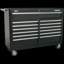 Sealey Superline Pro 23 Drawer Roller Cabinet and Tool Chest - Black