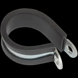 Sealey Pipe Clip Rubber Lined - 35mm, Pack of 25