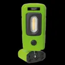 Sealey Rechargeable 360° Inspection Lamp 2W Cob + 1W Led Li-ion - Green