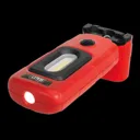 Sealey Rechargeable 360° Inspection Lamp 2W Cob + 1W Led Li-ion - Red