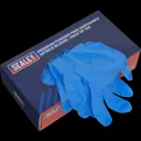Sealey Premium Powder Free Disposable Nitrile Gloves - XL, Pack of 100