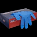Sealey Premium Powder Free Disposable Nitrile Gloves - XL, Pack of 100